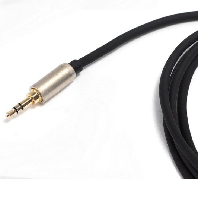 3.5mm macho para duplo RCA macho Y cabo de áudio preto vários comprimentos de cabo