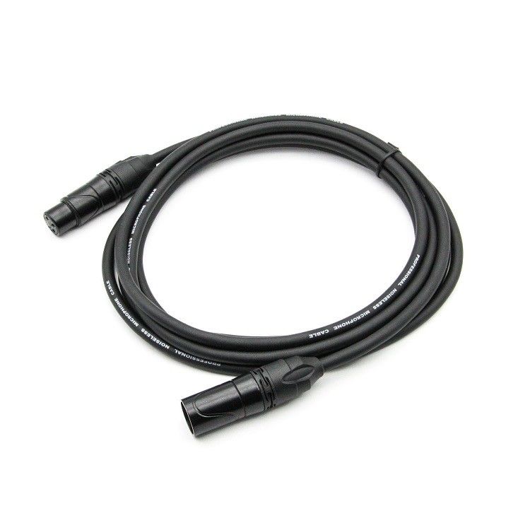 3 pin DMX cabo de iluminação do sexo masculino para o sexo feminino cabo de iluminação de palco preto cabo de iluminação