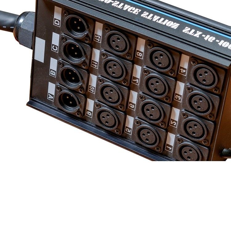 20 canais de cabo de serpente de baixo perfil XLR enviar placa de circuito XLR Splitter 100 pés