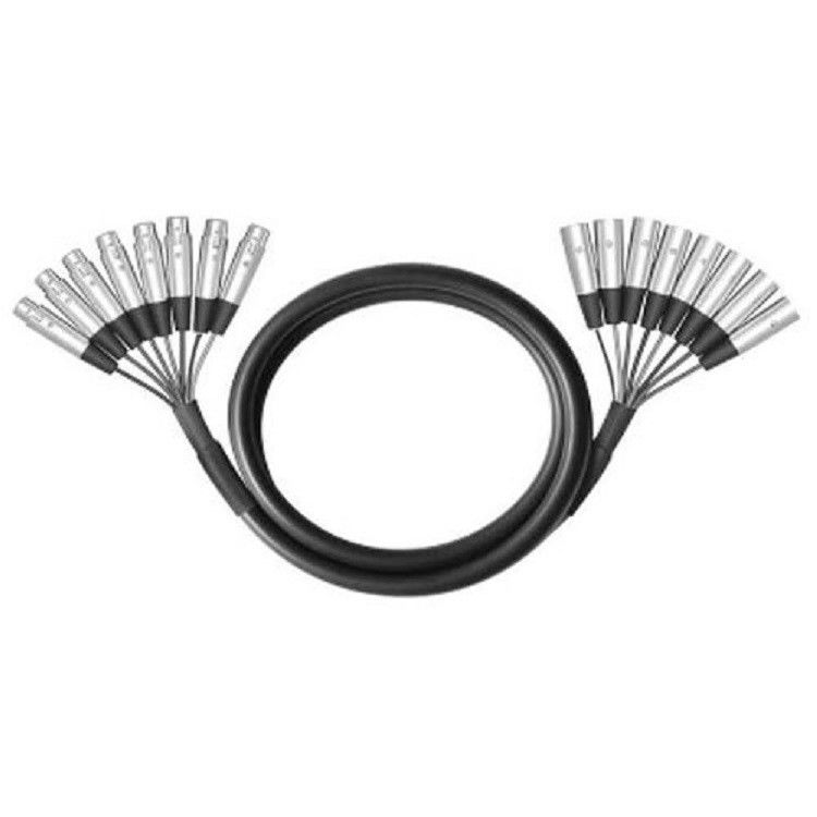 8 Way Multicore Cable XLR Homem para XLR Mulher 8 Canal Snake Cable