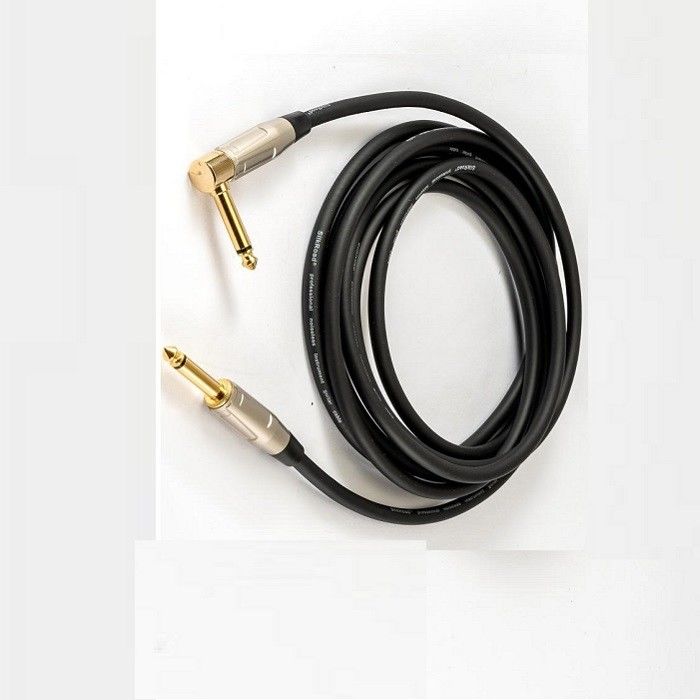 22 Awg Bass Guitar Cable 1/4 Inch Directo Para 1/4 Inch Ângulo Bass Amp Cord Para Amp