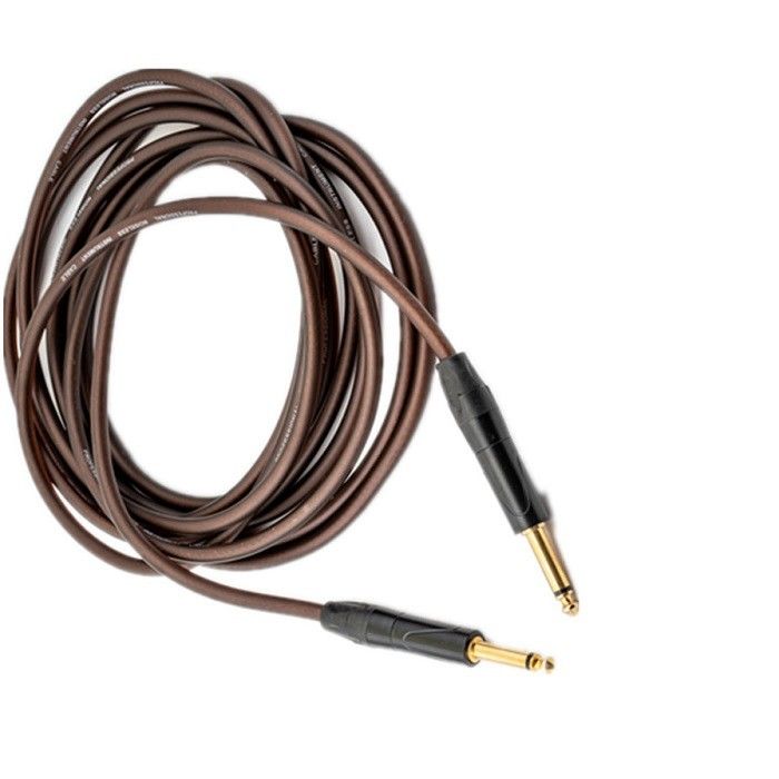 Cabo de áudio de guitarra roxo Instrumento de parche de cabo direto para direto 10ft Pro cabo de áudio