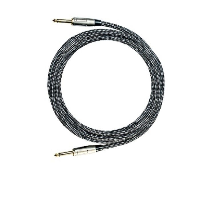 6.35mm Guitar Cable Instrument Patch Cable Nylon Trilhado Direito Para Direito Amp Cable