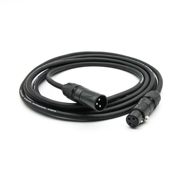 AWG 24 XLR Cabos de microfone preto XLR macho para XLR cabo de microfone feminino para misturador