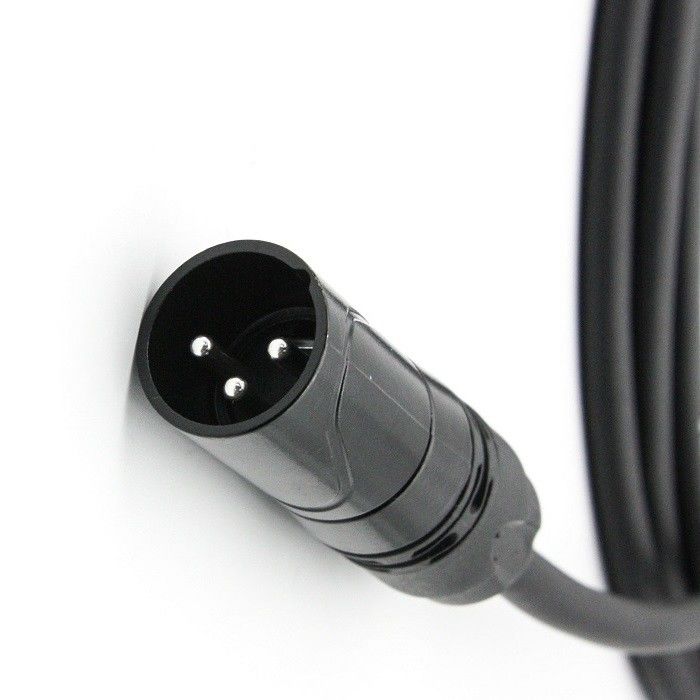 AWG 24 XLR Cabos de microfone preto XLR macho para XLR cabo de microfone feminino para misturador