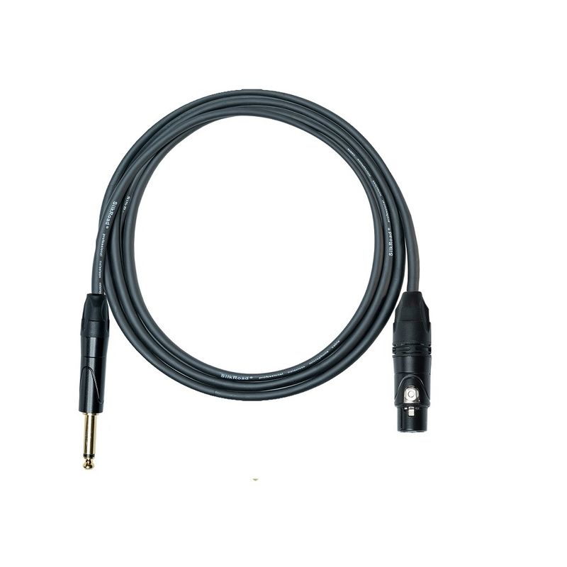 0.25 polegadas XLR microfone cabo preto microfone cabo masculino para XLR adaptador de microfone feminino para misturador