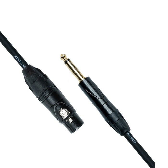 0.25 polegadas XLR microfone cabo preto microfone cabo masculino para XLR adaptador de microfone feminino para misturador