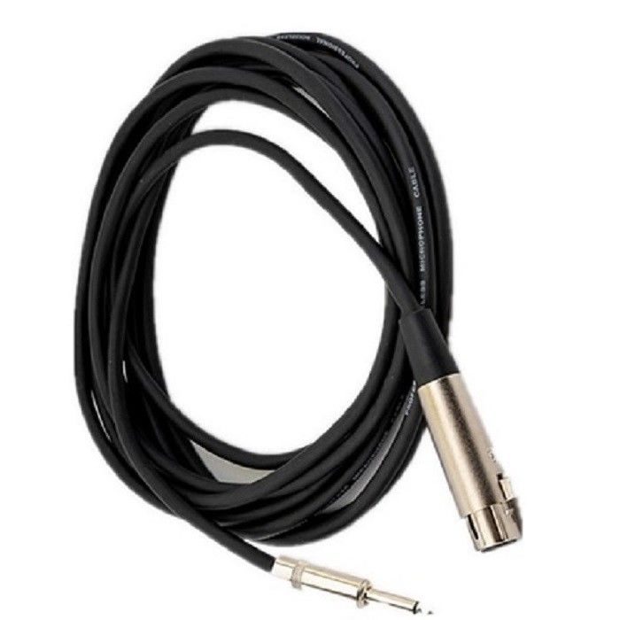 Cabos de microfone XLR para XLR Cabos de microfone XLR de 1/4 de polegada a 10 pés Cabos de microfone masculino a feminino