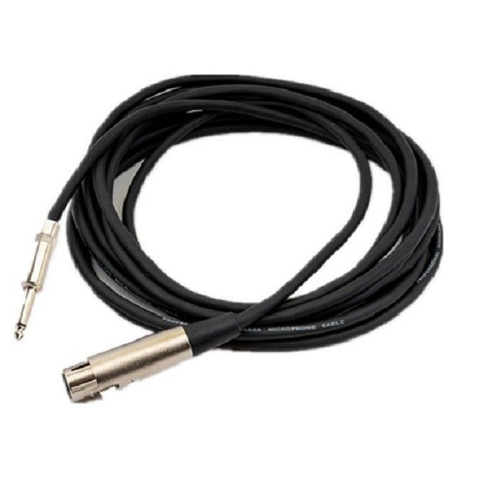 Cabos de microfone XLR para XLR Cabos de microfone XLR de 1/4 de polegada a 10 pés Cabos de microfone masculino a feminino