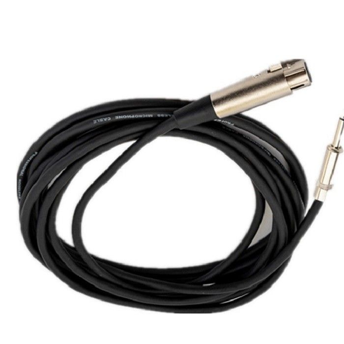 Cabos de microfone XLR para XLR Cabos de microfone XLR de 1/4 de polegada a 10 pés Cabos de microfone masculino a feminino