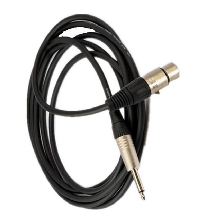 Cabos de microfone de 1/4 de polegada 10 pés XLR Cabos de microfone XLR masculino para XLR feminino