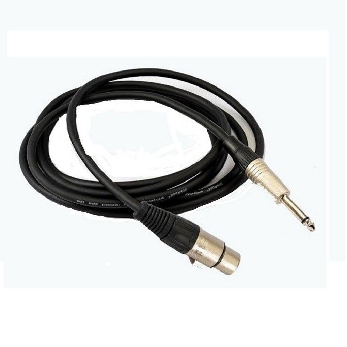 Cabos de microfone de 1/4 de polegada 10 pés XLR Cabos de microfone XLR masculino para XLR feminino