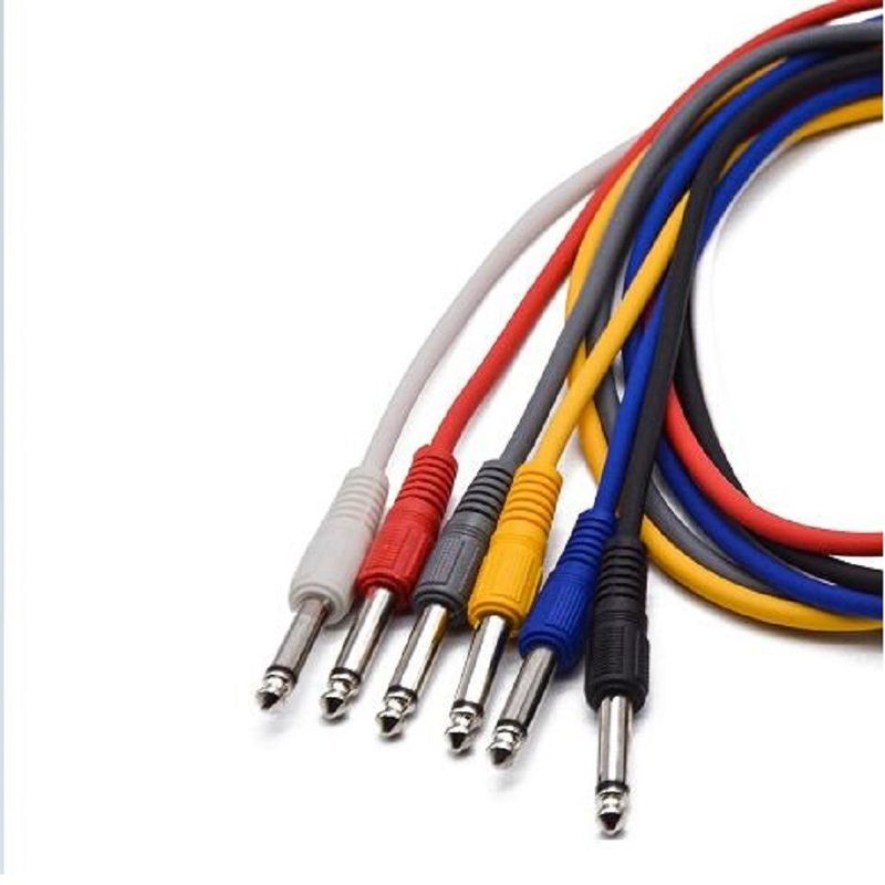 1 pé Guitar Patch Cables Leads For Effect Pedal 6 cores Guitar Pedal Instrument Cable