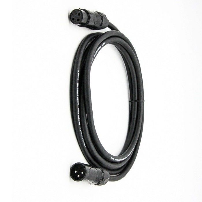 5m 6m XLR Cabos de microfone OFC Conductor Micrômetros 3 pin XLR-XLR fio preto