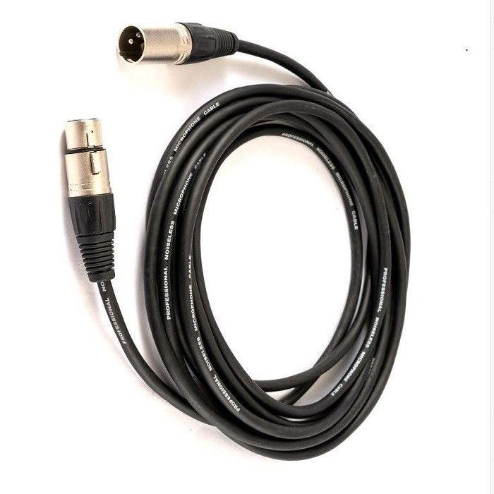 20ft Homem para Mulher Xlr Cable Preto Cor Mic Cord Leads Para Microfone Mixer
