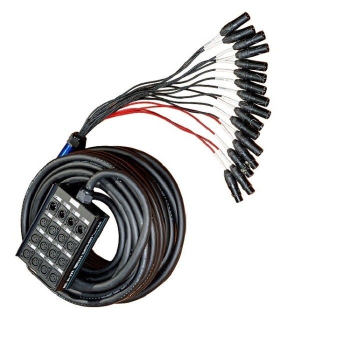Multicanal Audio Xlr Snake 100ft 16 canais cabo XLR Splitter cabo para gravação