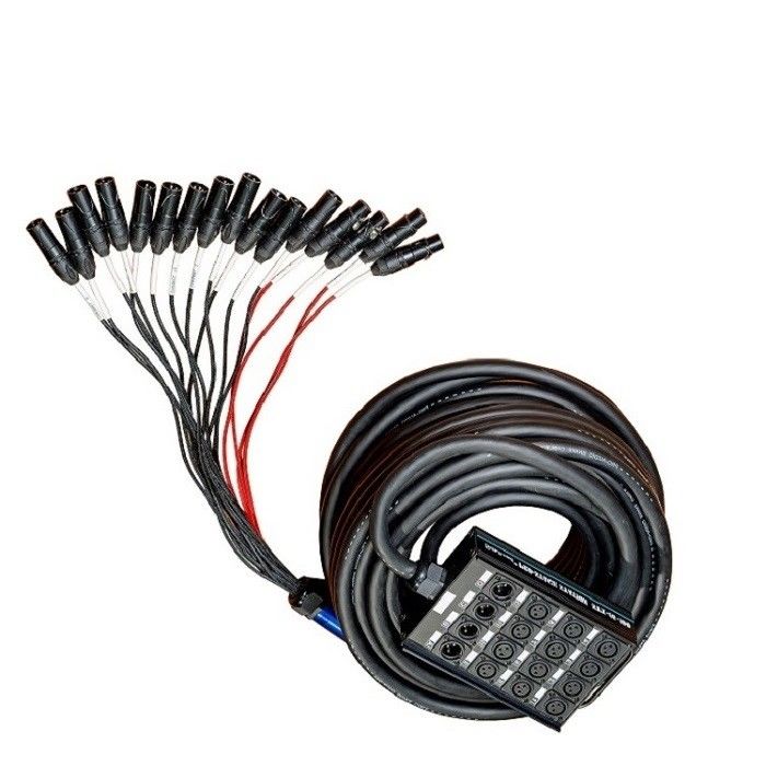 100ft 24 canais de áudio Snake Cable XLR Send Board Snake Cable XLR Splitter Cable