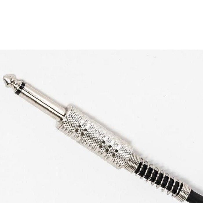 Cabo de áudio de guitarra preto Amp Cord para baixo Cabo de guitarra preto 1/4 polegada 6,35 reta