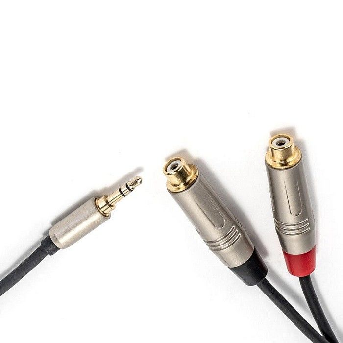 3.5 mm Y Splitter Cable para RCA Y Audio Cable 3,5 mm Stereo para 2 * RCA para alto-falante