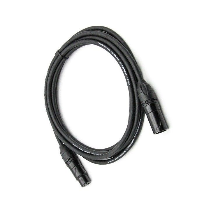 OFC Mic Patch Cord 3 Pin XLR Fazer para Mulher Microfone Preto fio 20ft