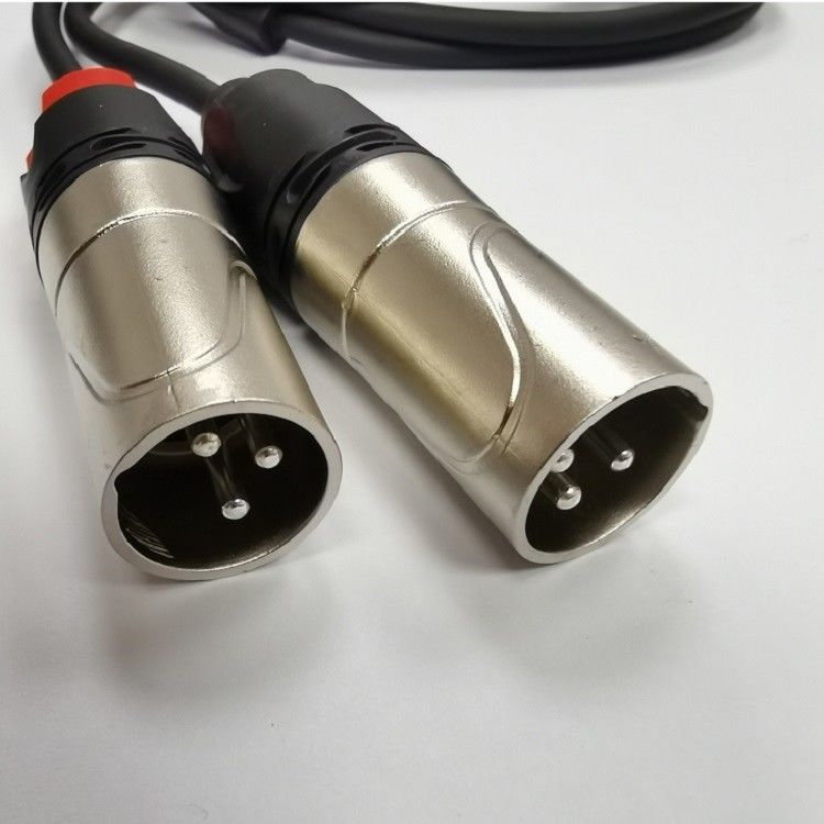 DAC C para Dual XLR Male Audio Cable Y Splitter Construído em poderoso chip DAC
